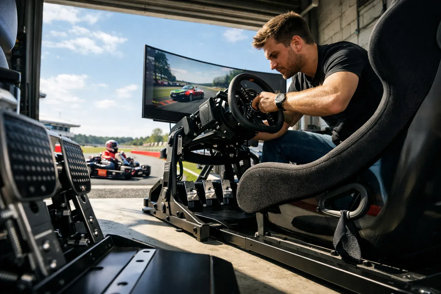 Un setup Assetto Corsa avec volant se règle pas à pas