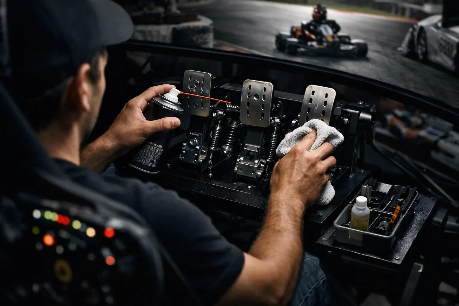 Comment entretenir un pédalier sim racing sans risque ?
