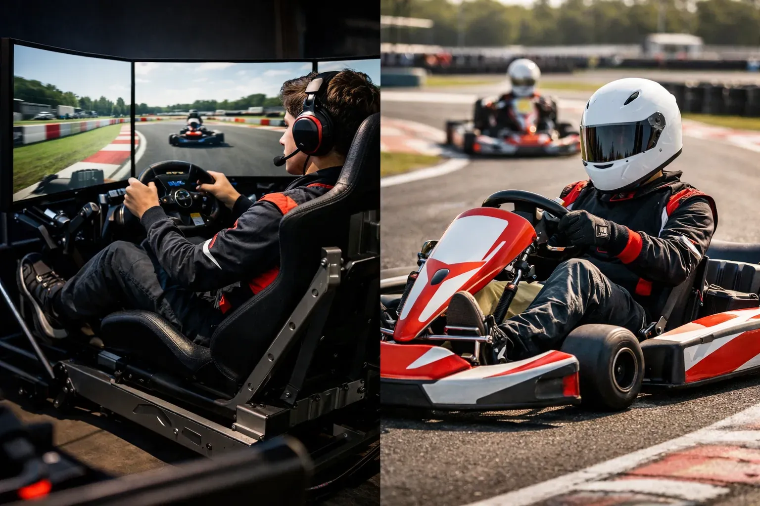 La bonne position de conduite en karting aide à mieux rouler