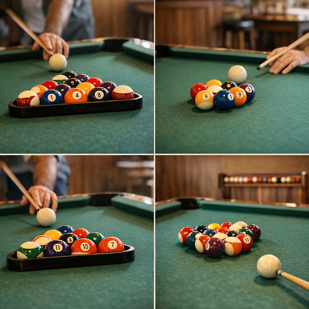 Règles du billard américain : jeu de la 8, de la 9, de la 10 et 14/1 continu