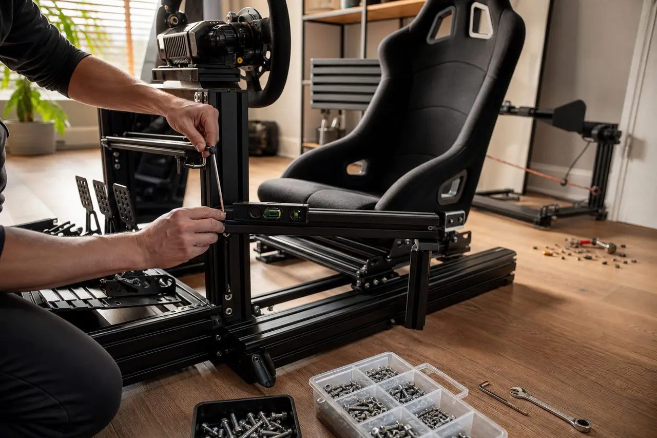 Montage d’un châssis simracing : ordre de réglage et erreurs à éviter