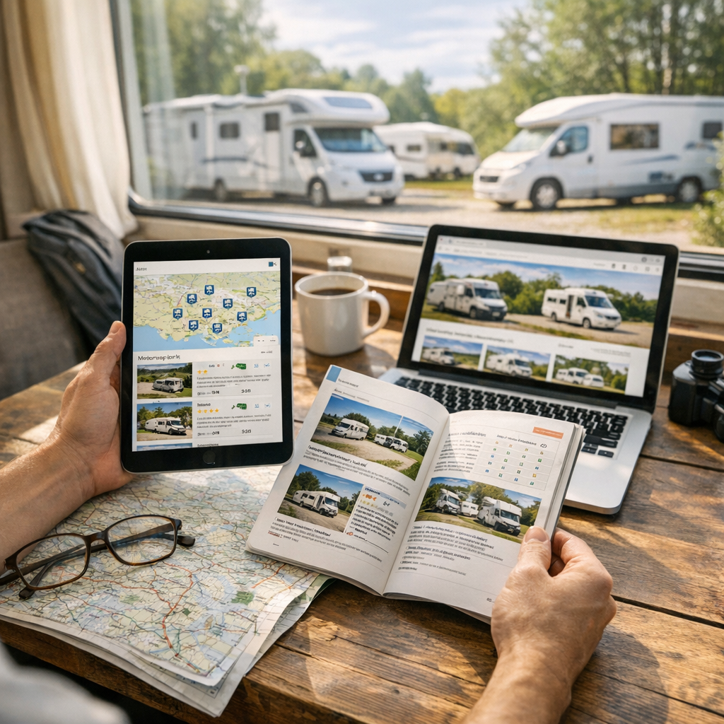 Où trouver des aires de camping-car et comparer les services avant le départ