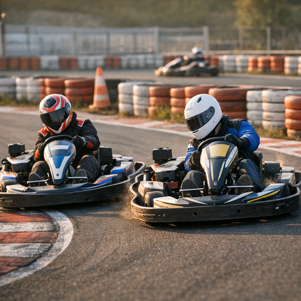 Les situations où un dépassement en karting loisir devient raisonnable