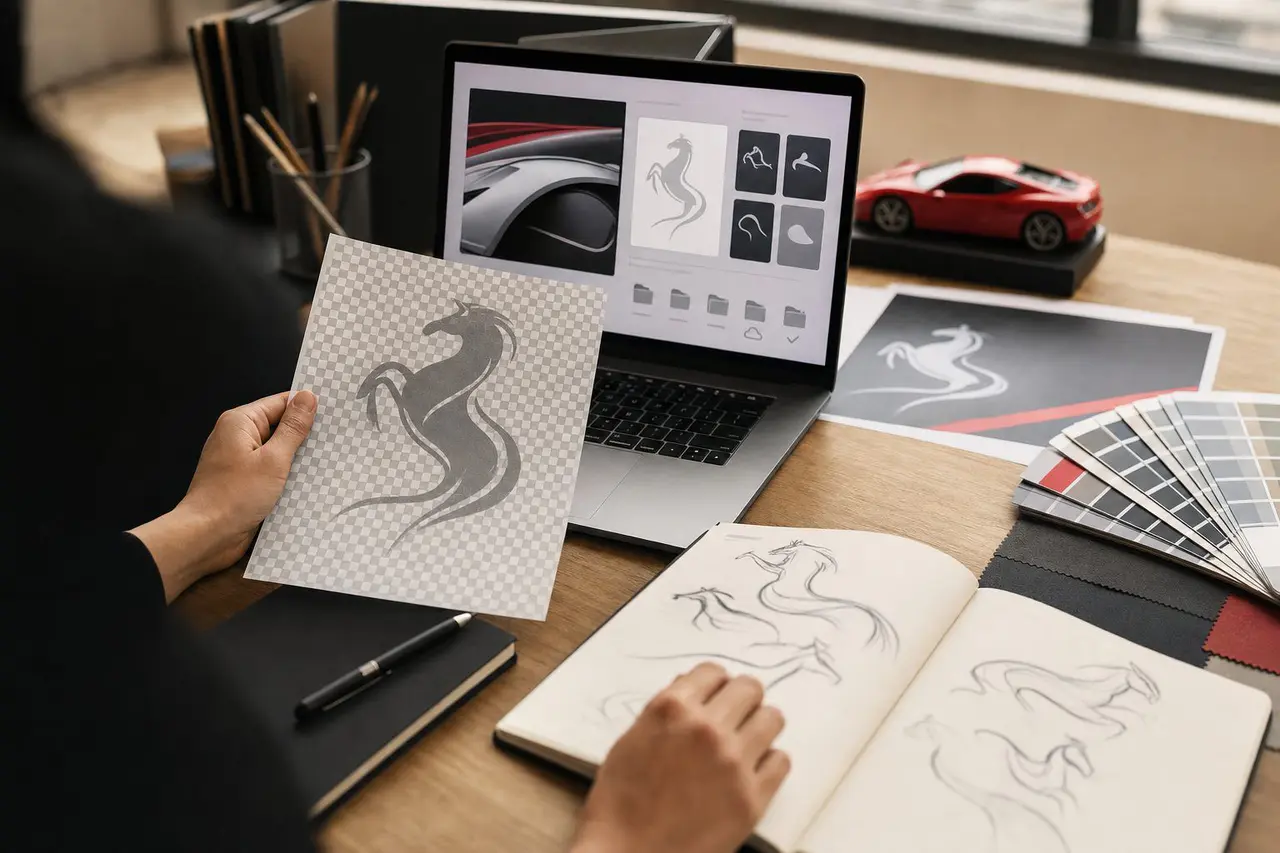 Images, PNG et produits : comment satisfaire une demande de logo Ferrari sans erreur