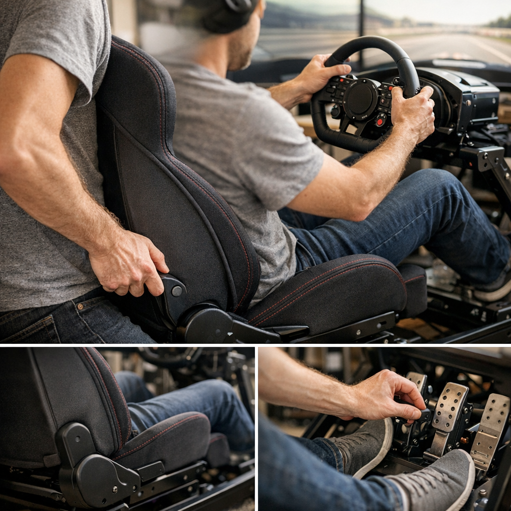 Régler son cockpit : siège, volant et pédalier dans le bon ordre