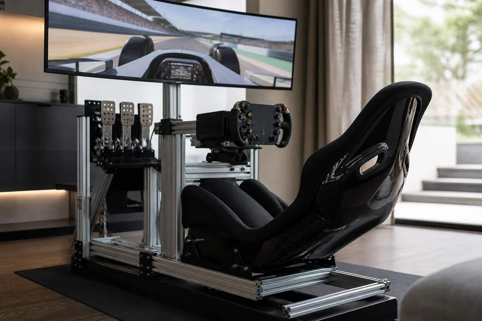 Un simulateur F1 crédible restitue le pilotage d’une monoplace