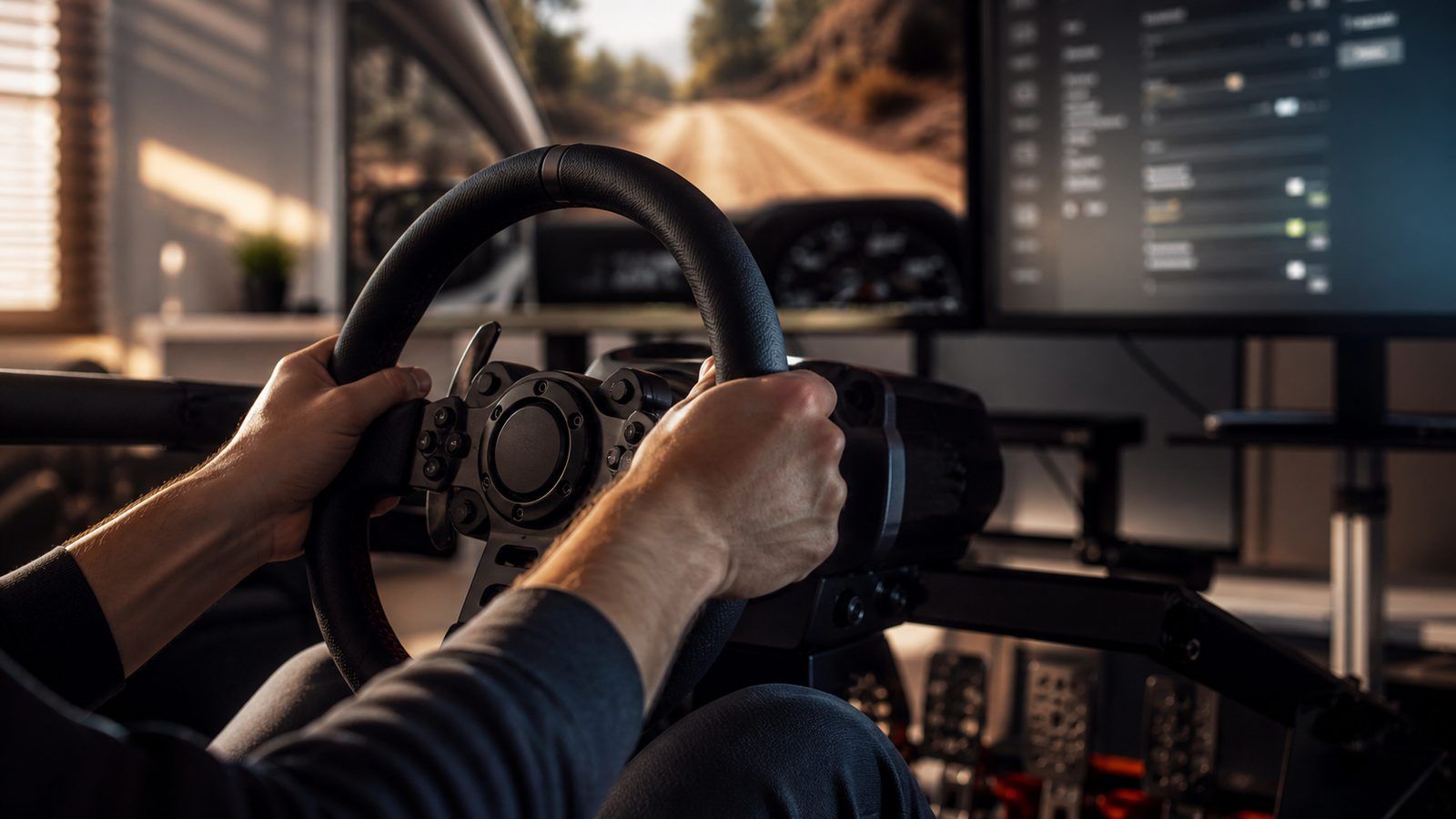 Réglages de retour de force pour retrouver les mouvements d'une voiture de rallye