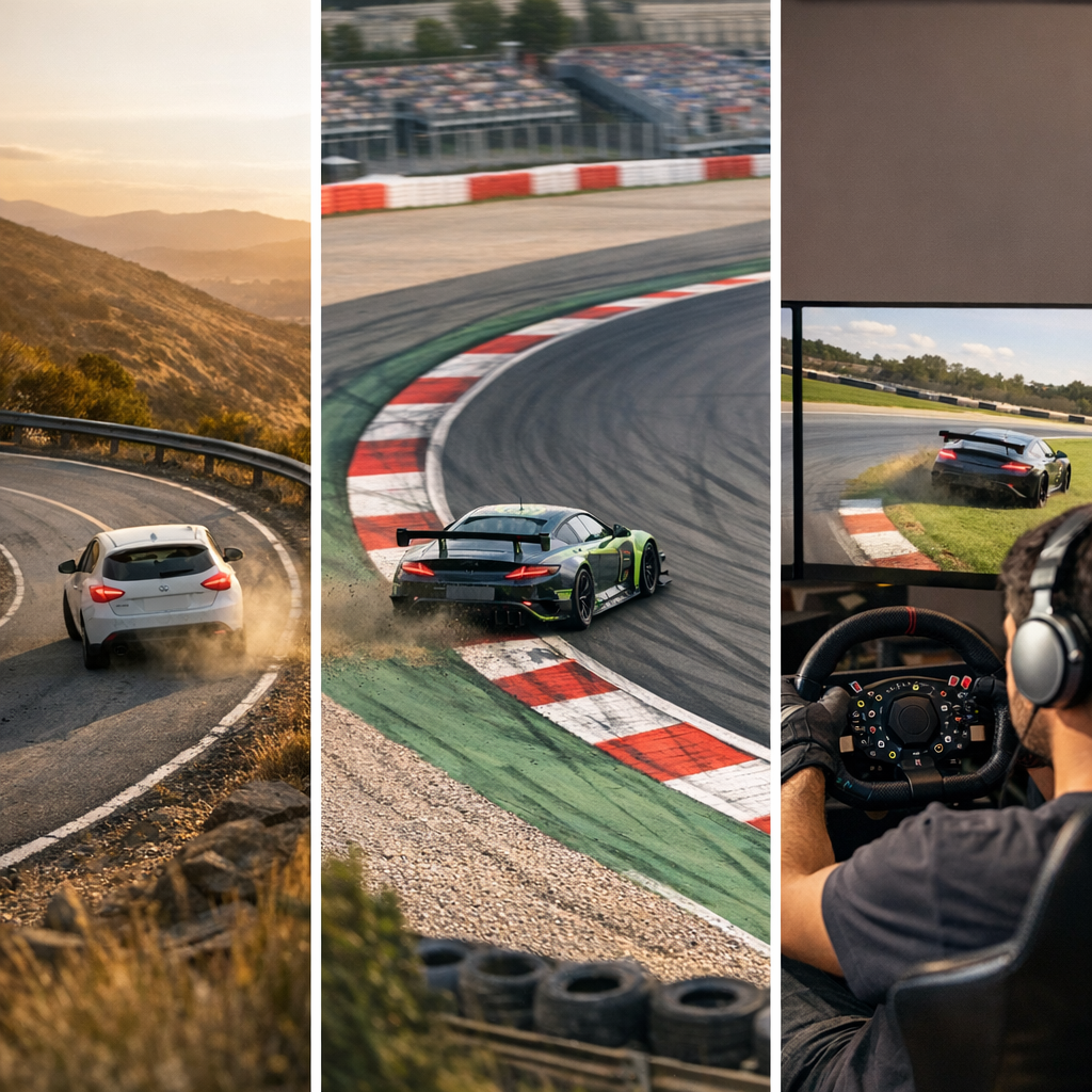 Diagnostiquer&nbsp;: route, circuit et sim racing ne se lisent pas pareil