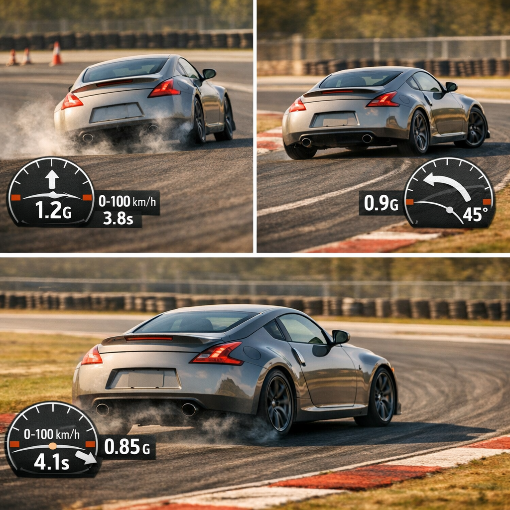 Effet du transfert de masse sur circuit : freinage, virage et accélération en chiffres