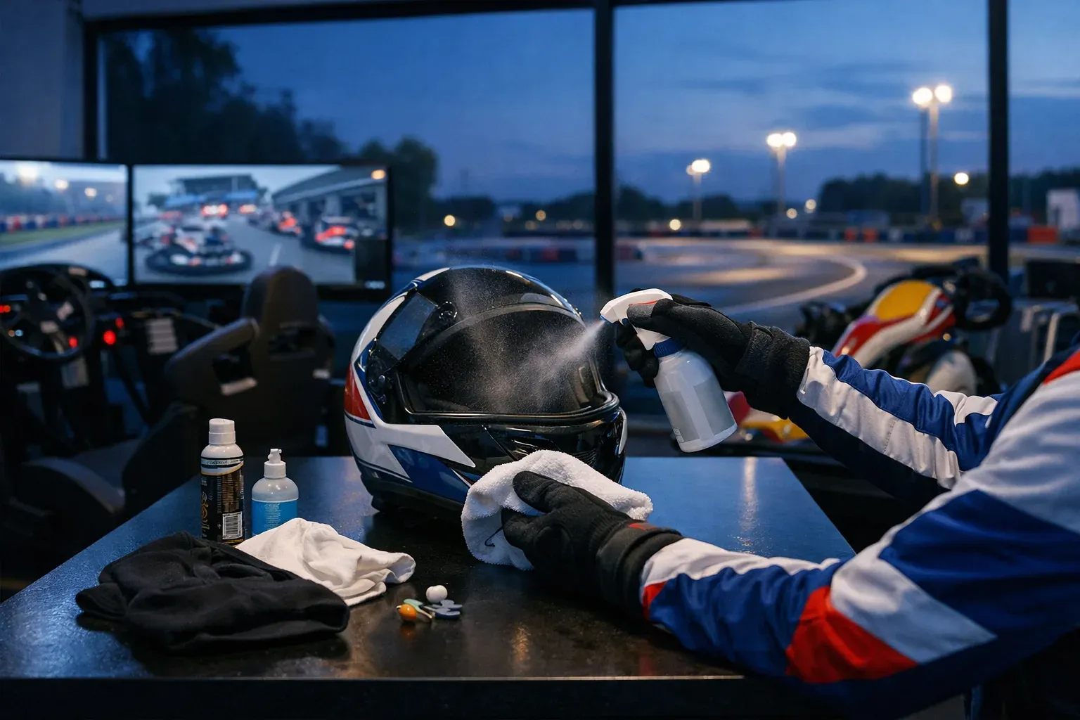 L’hygiène d’un casque de karting commence avant le roulage