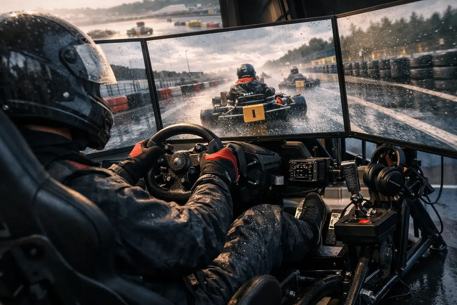 Ces conseils pour le karting sous la pluie sécurisent vos tours