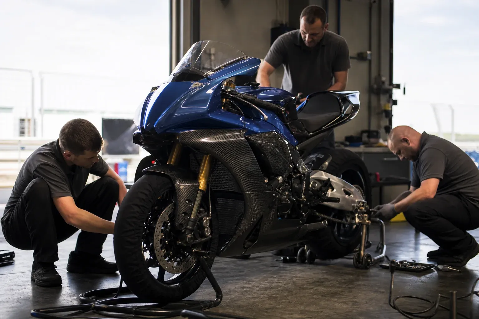 L’équipe du constructeur Yamaha en MotoGP prépare son avenir