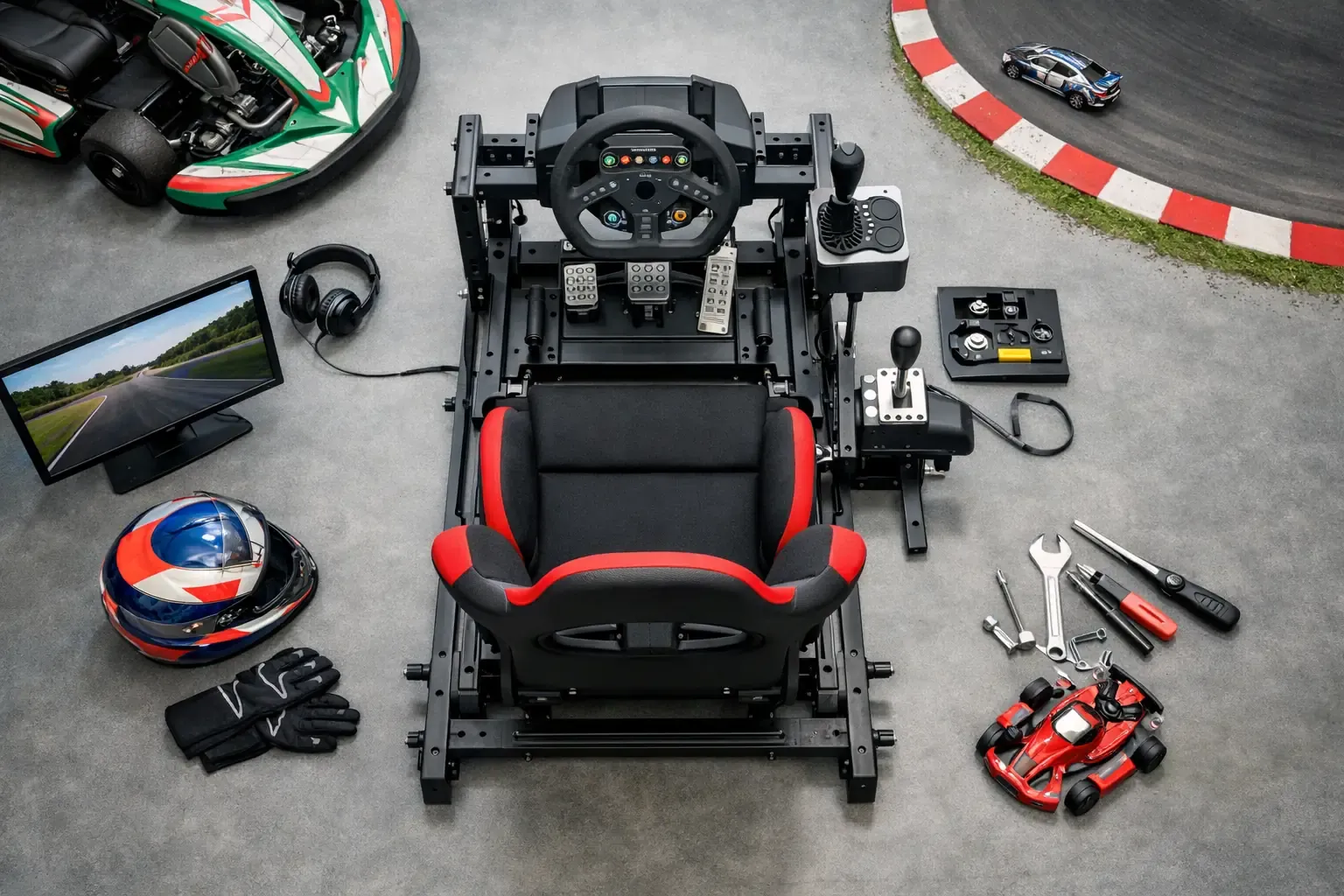 Un siège baquet sim racing maison doit rester stable et réglable