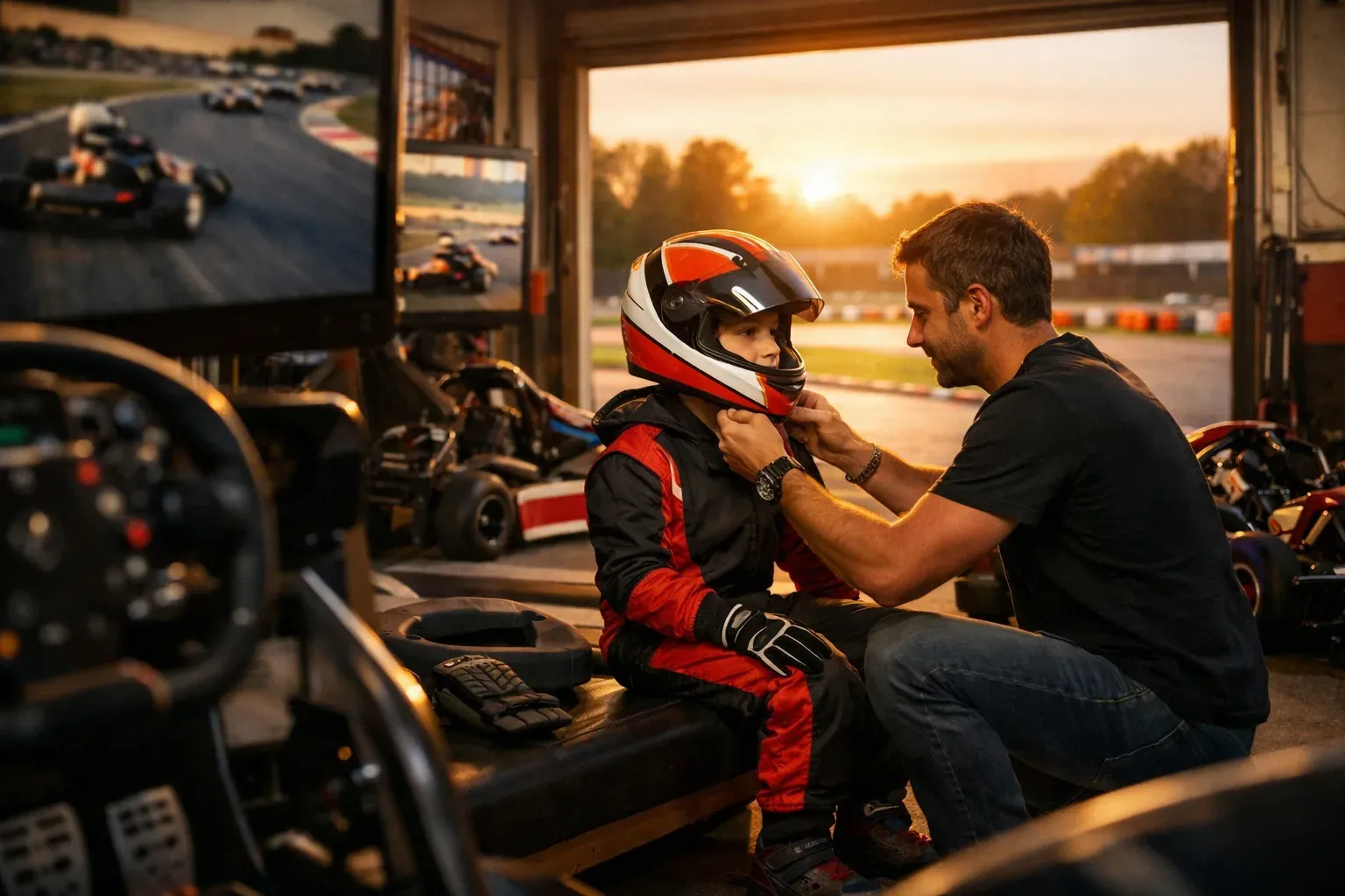 La sécurité d’un enfant en karting commence avant la piste