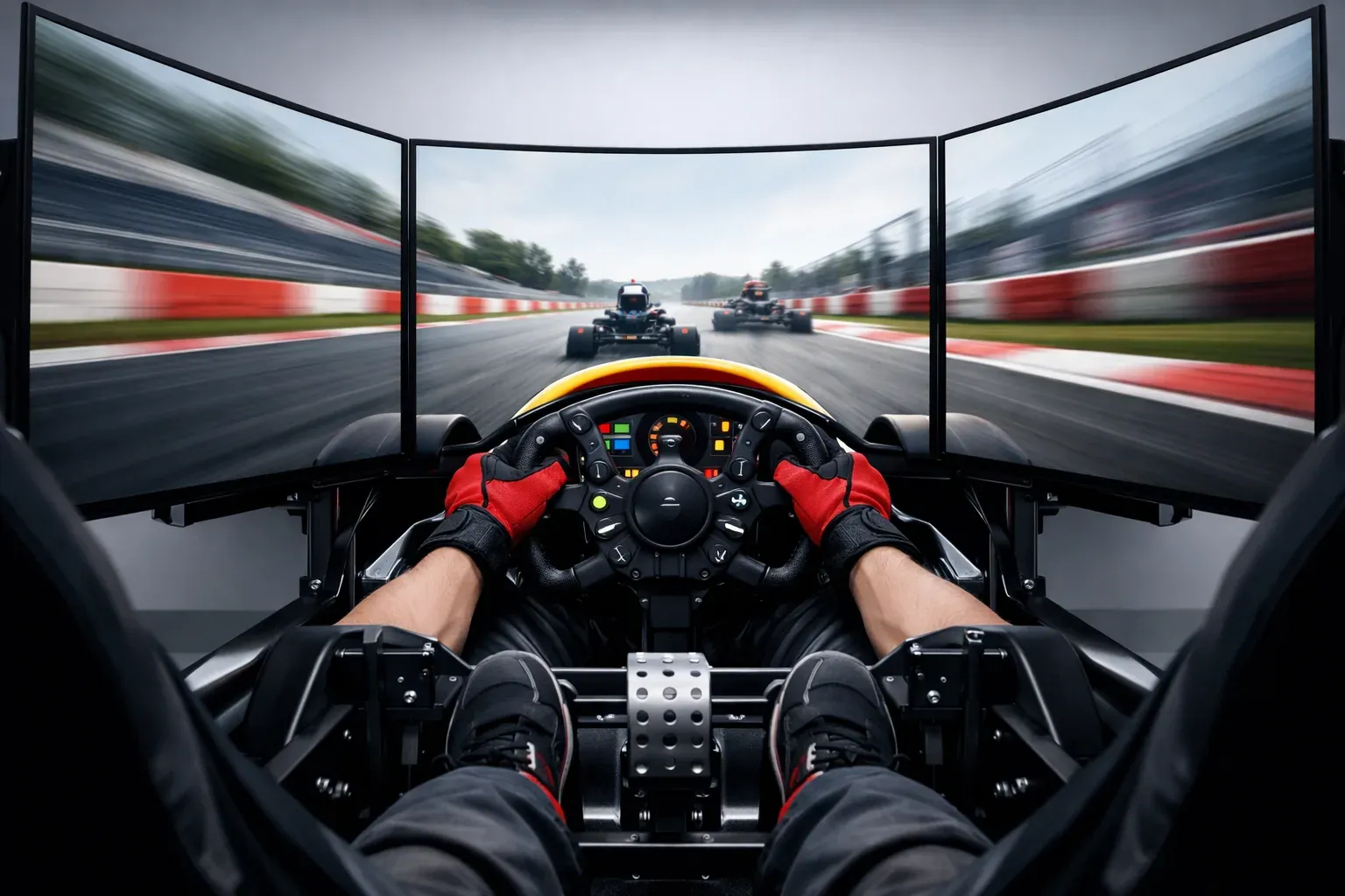 Le karting crée une forte sensation de vitesse