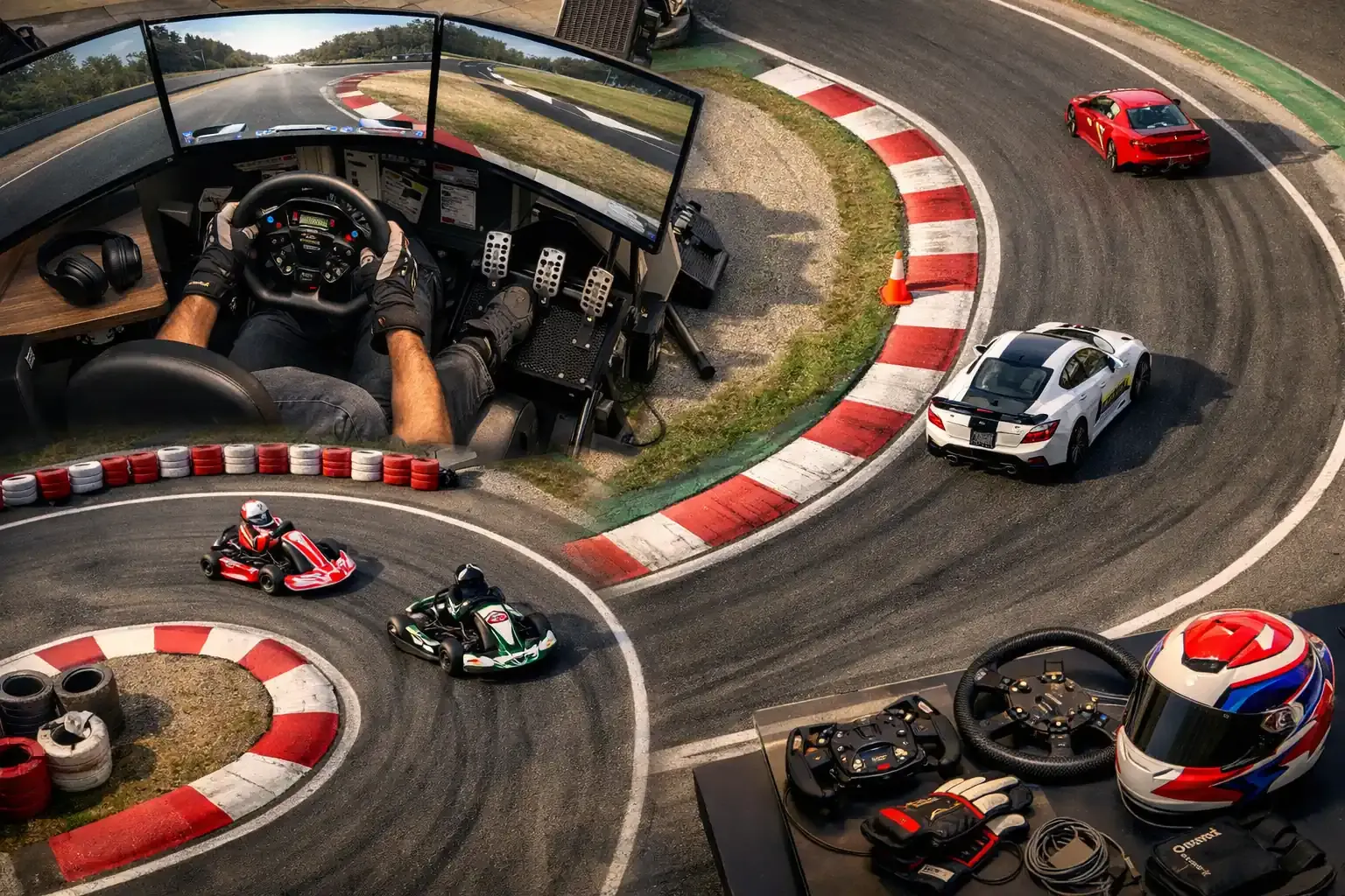 La courbe rapide en conduite sportive se travaille sur circuit