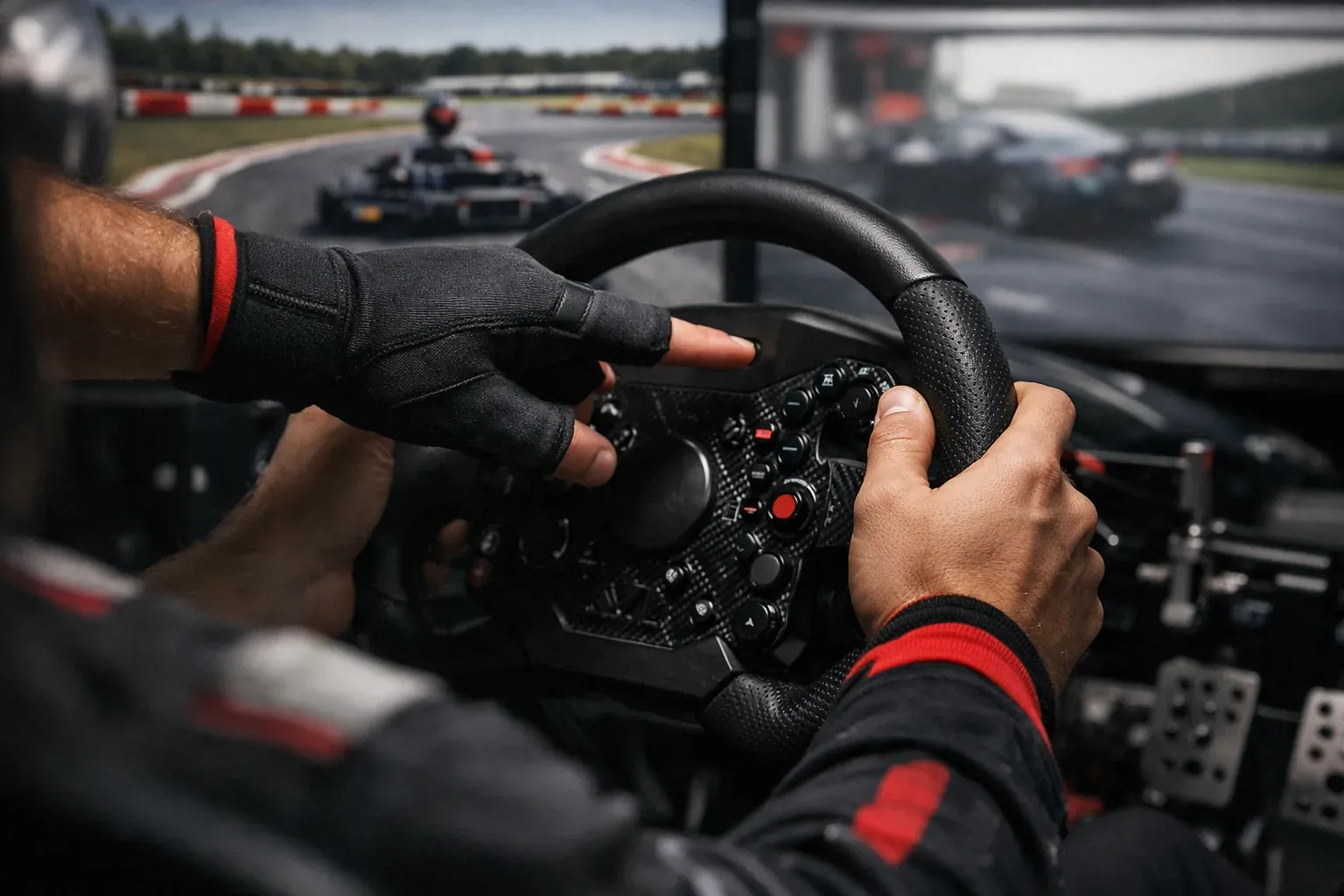 La position des mains au volant sur circuit se règle avant de rouler