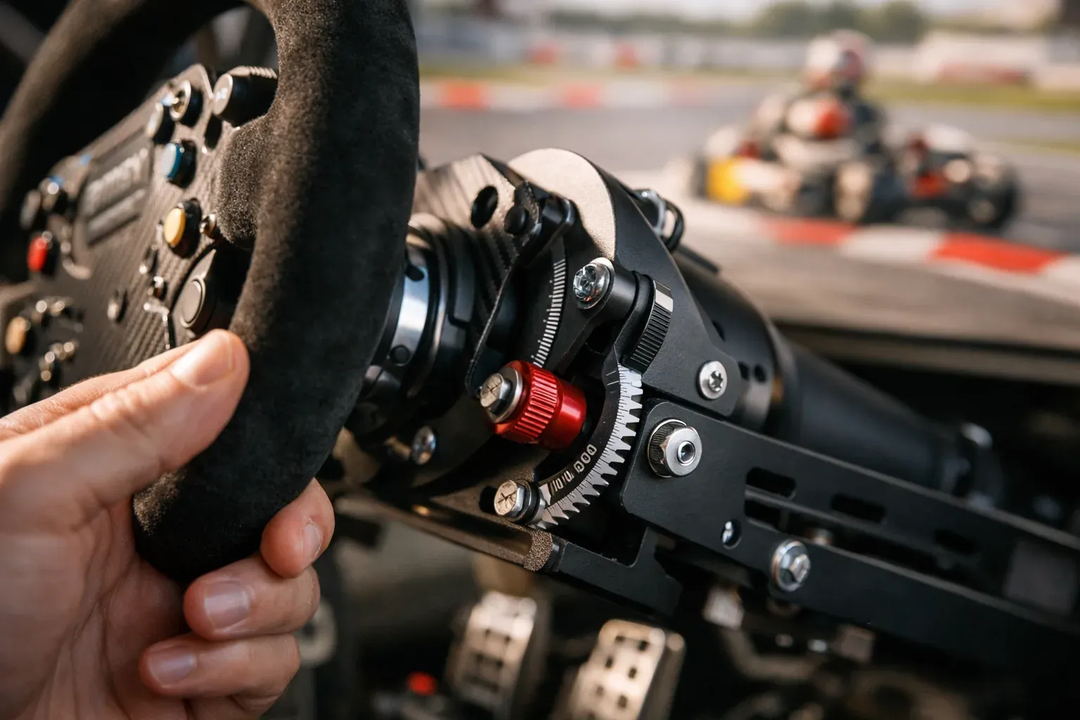 Le réglage d’angle du volant sur simulateur change le ressenti