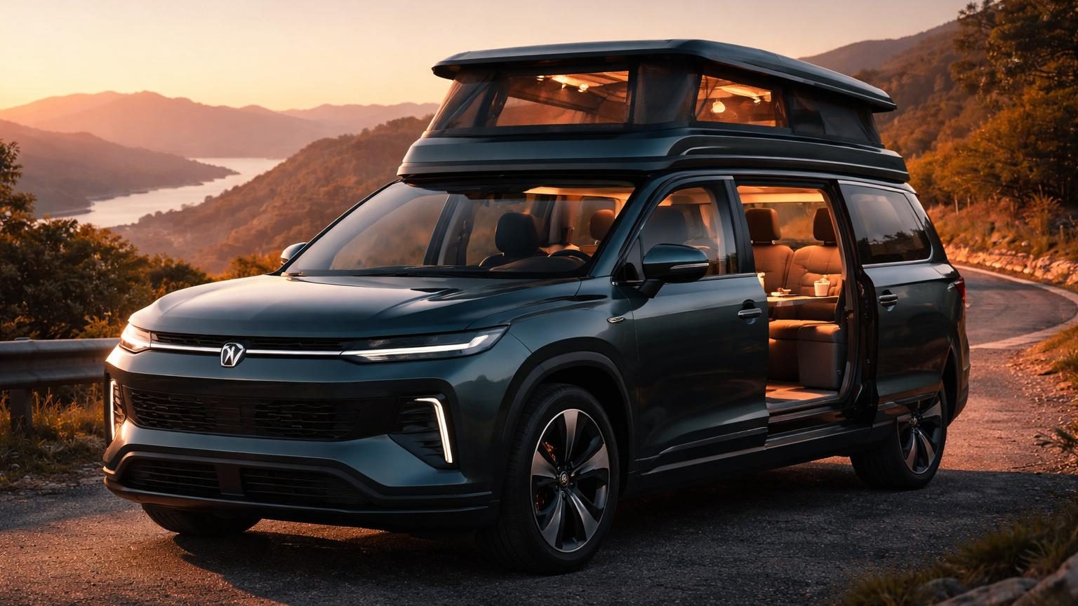 En Chine, Xiaomi transforme son SUV SkyNomad N90 en mini-camping-car : toit relevable qui n'ajoute que 10 cm, 4 couchages et plus de 1 700 km d'autonomie