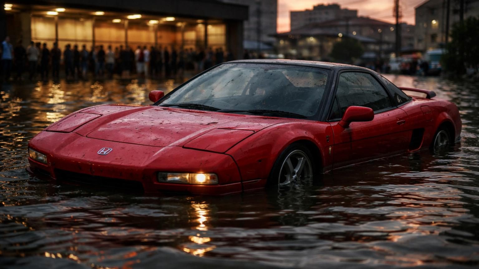 Partie de 6 400 dollars, une Honda NSX de 1991 noyée jusqu'au haut des portières s'est envolée à plus de 51 000 dollars au Japon après 93 enchères