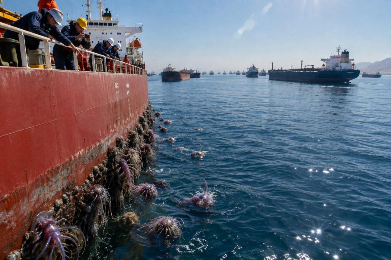 1 500 navires bloqués dans le détroit d'Ormuz : ce qui s'est accroché à leurs coques prépare une invasion marine mondiale