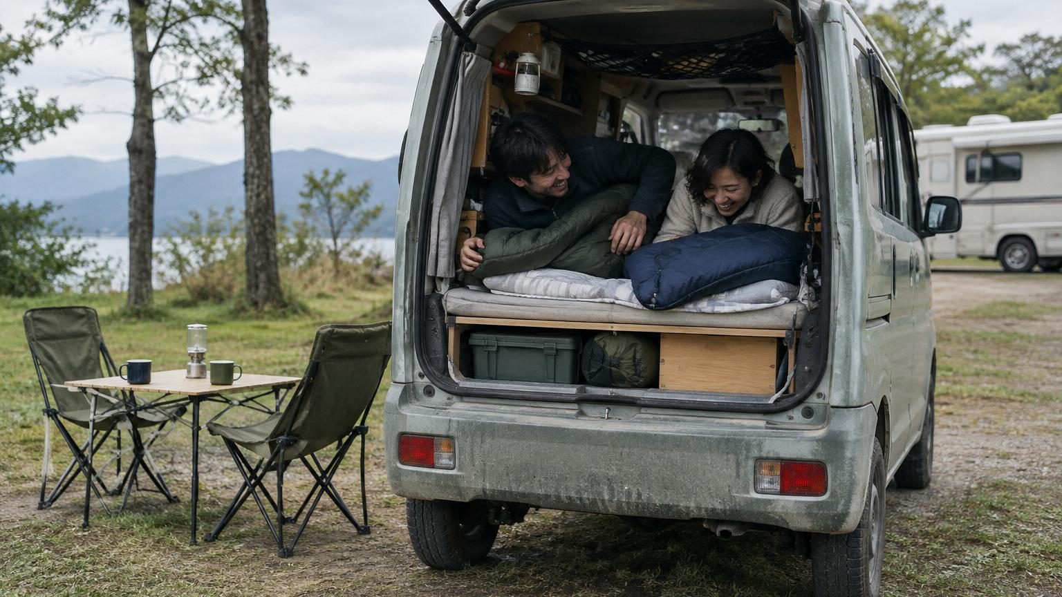 3,40 m de long et 11 500 € : ce mini camping-car japonais fait dormir deux personnes, mais impose un compromis
