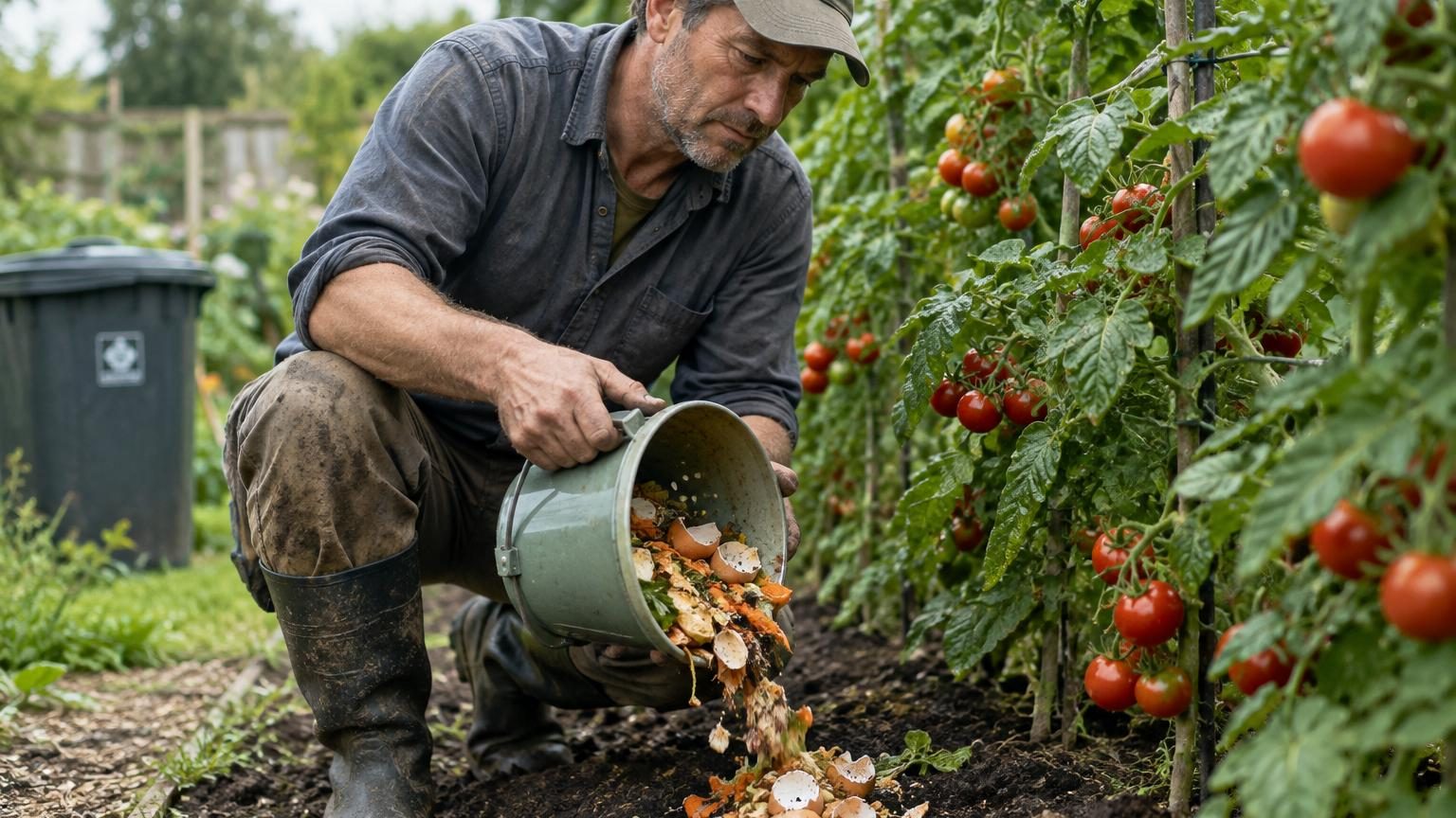 9 jardiniers sur 10 le jettent à la poubelle : cet engrais naturel et gratuit qui double la récolte de tomates