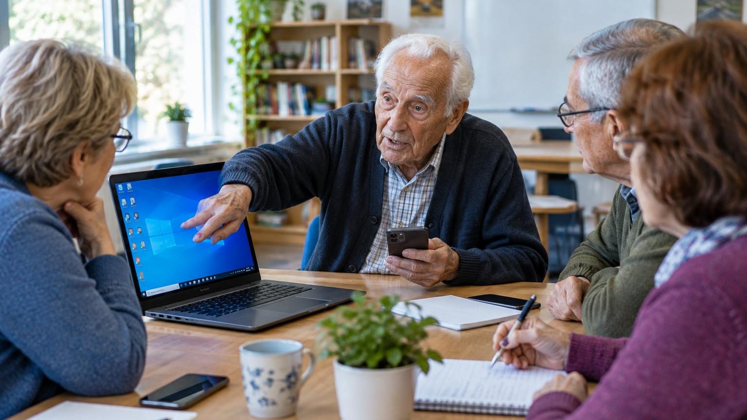 À 102 ans, il apprend Windows et le smartphone à des retraités plus jeunes que lui : « L'âge n'a jamais été un critère »