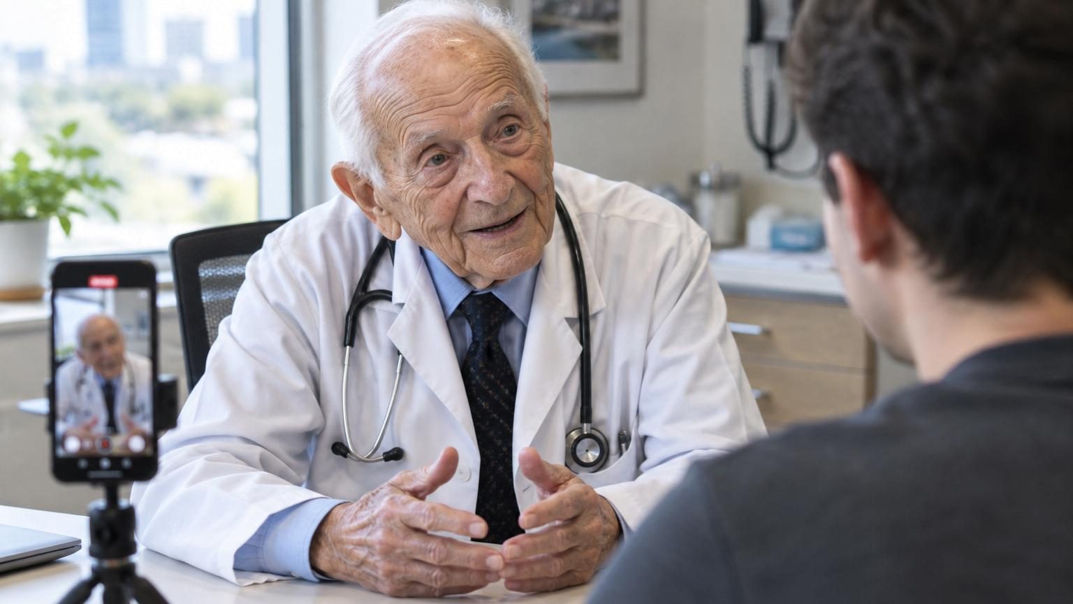 À 102 ans, il exerce toujours la médecine et devient une star de TikTok : selon lui, l'ennemi numéro un de la longévité n'est ni le sucre ni le sport