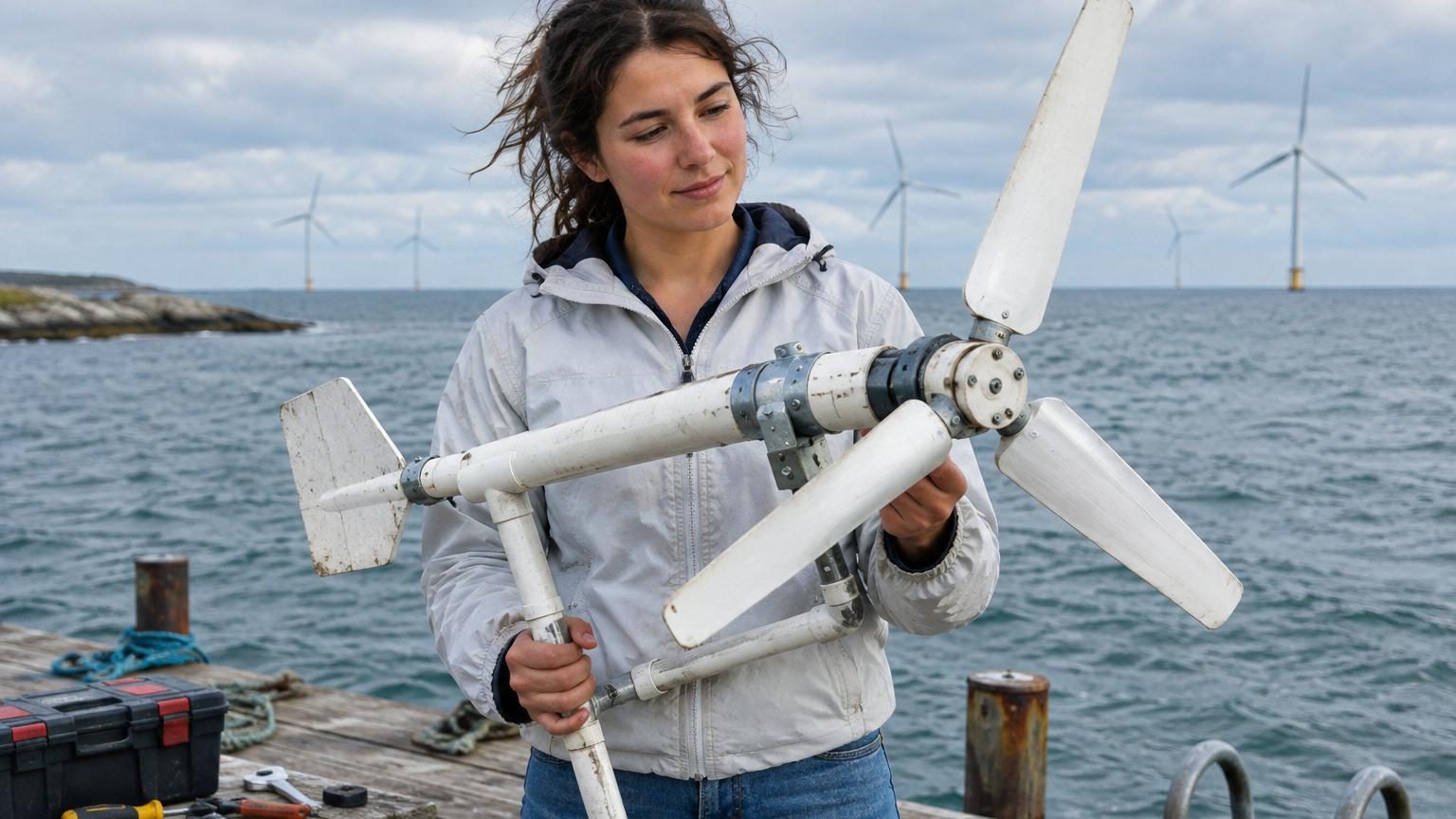 À 15 ans, elle fabrique une éolienne marine avec un tube en PVC et 10 € : dix ans plus tard, toute une industrie s'y intéresse