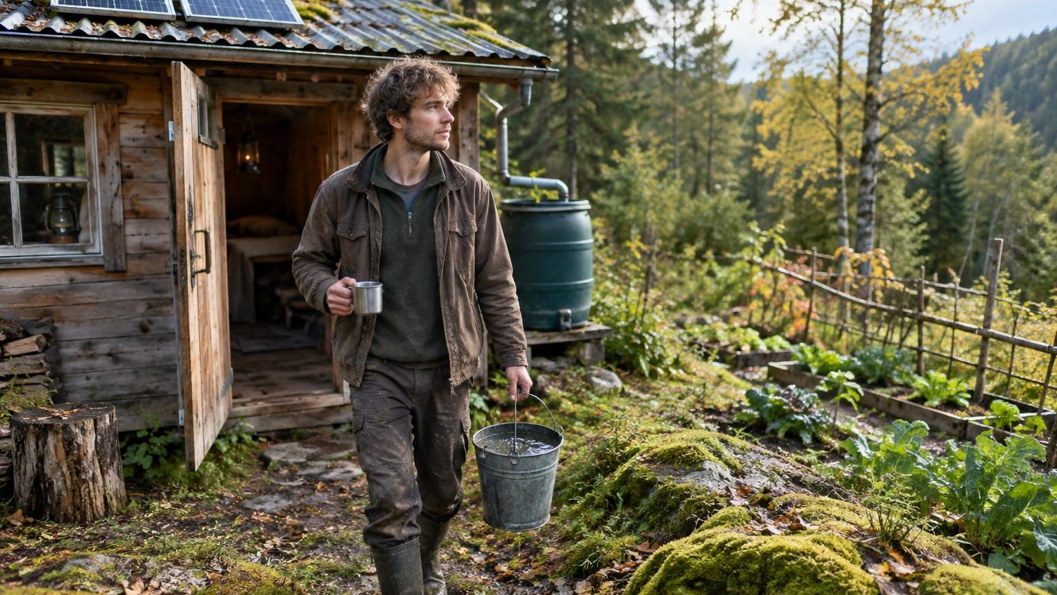 À 23 ans, il abandonne tout pour vivre seul en forêt : aucune facture d'électricité ni d'eau, et presque aucune course