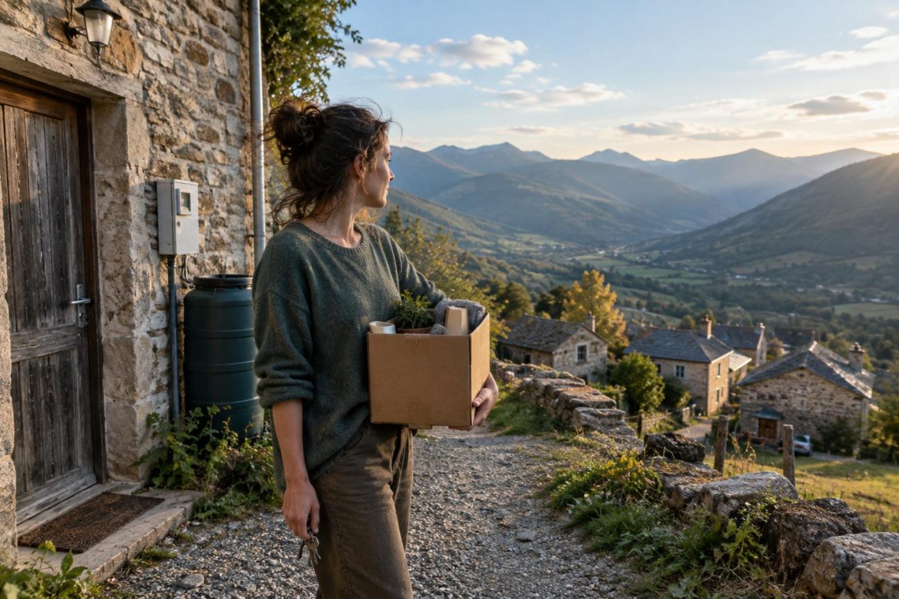 À 32 ans, elle quitte tout pour un village de 18 habitants : 5 euros d'eau par an et 18 euros d'électricité par mois