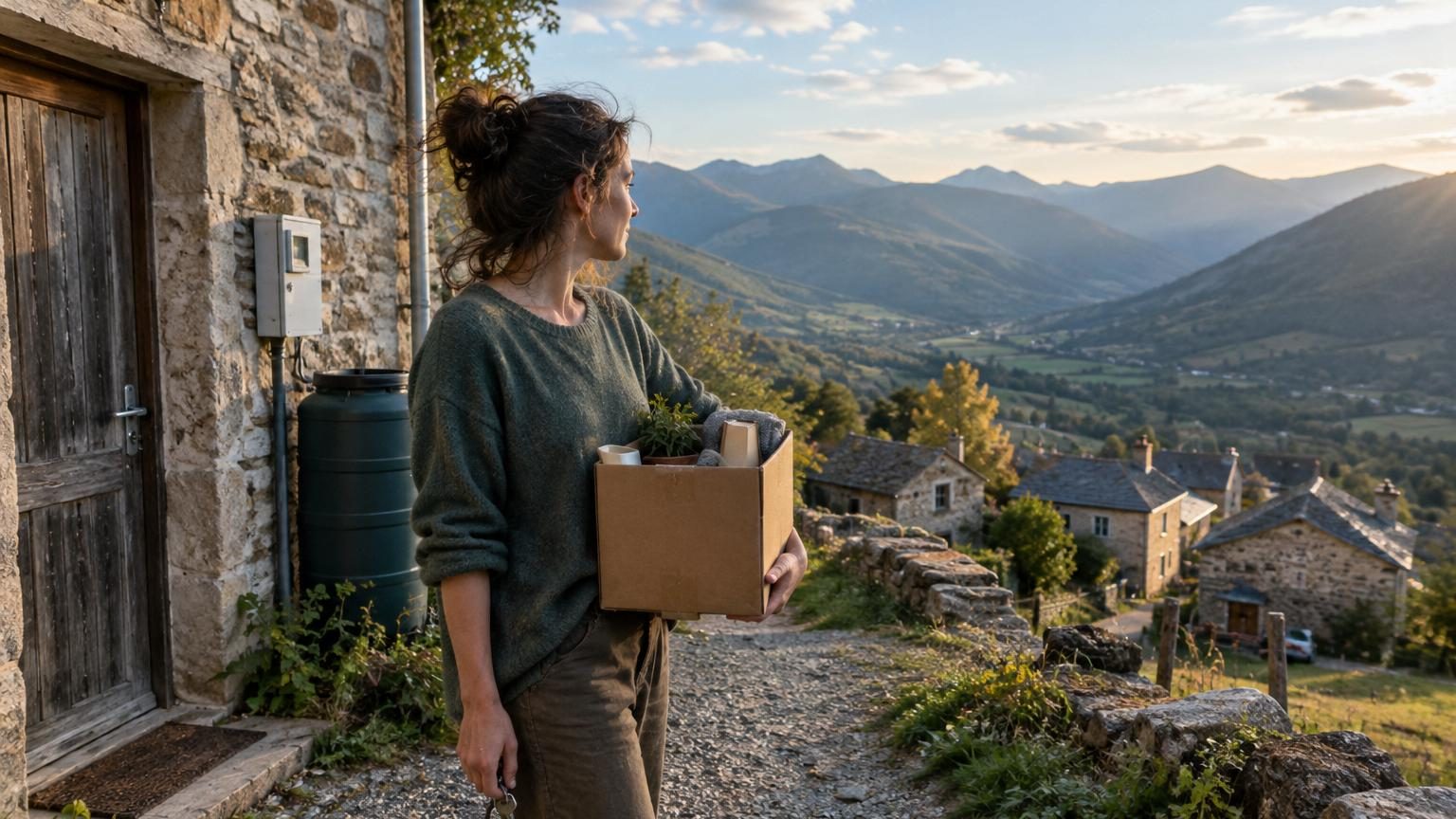 À 32 ans, elle quitte tout pour un village de 18 habitants : 5 euros d'eau par an et 18 euros d'électricité par mois