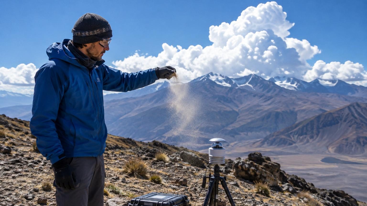 À 4 000 mètres d’altitude, quelques grammes de poussière suffisent à modifier légèrement la formation des nuages