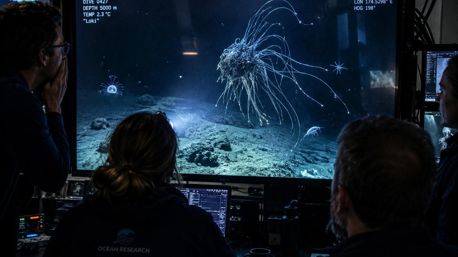 À 5 000 mètres sous l'océan, les scientifiques découvrent une créature baptisée Loki parmi 57 espèces jusque-là inconnues