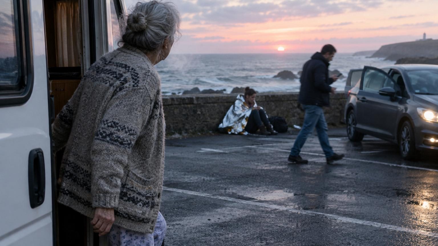 À 5 h 40, cette retraitée sort de son camping-car pour admirer le lever du soleil : ce qu’elle voit sur le parking lui fait immédiatement changer de programme