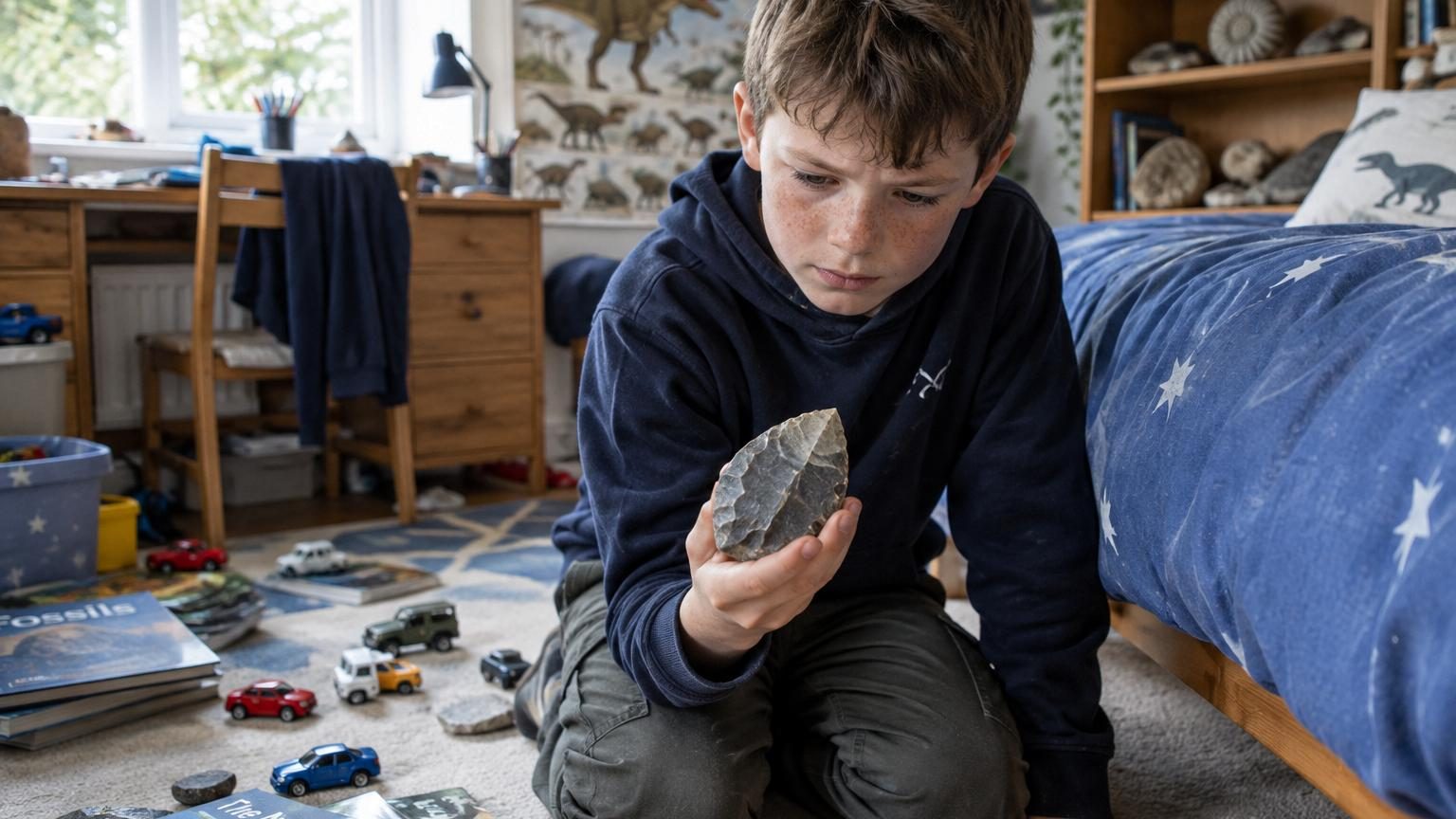 À 6 ans, il ramasse un « caillou » sur la plage et le perd sans cesse dans sa chambre : 3 ans plus tard, les experts identifient un biface de Néandertal
