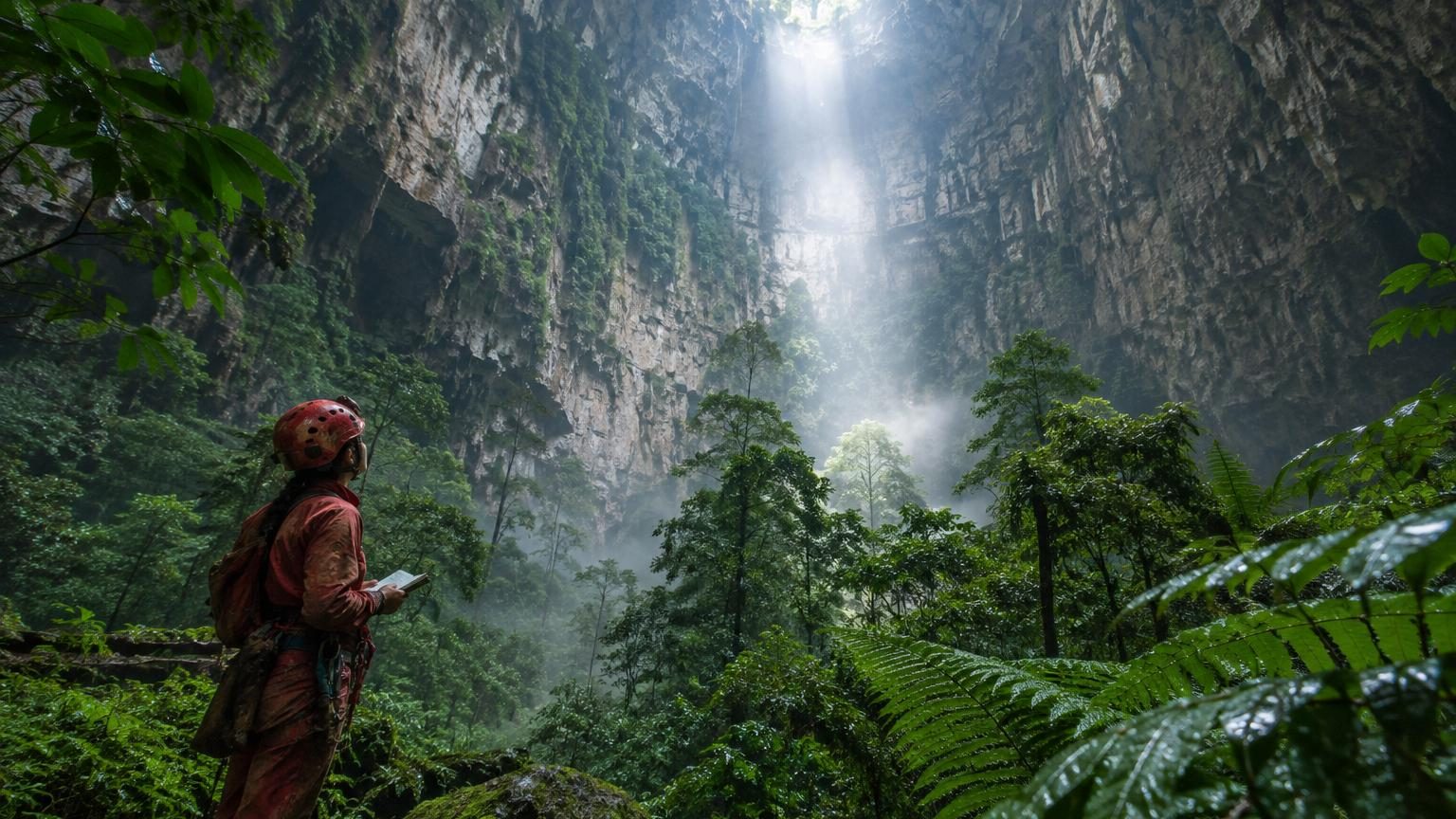 À 626 mètres sous terre, une forêt cachée dans le plus grand gouffre du monde : elle abrite des espèces très rares et un écosystème vieux de 100 000 ans
