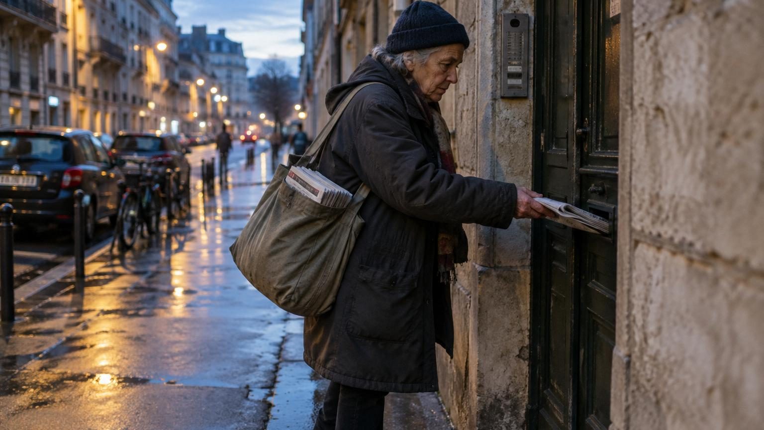 À 69 ans, Josiane distribue les journaux la nuit pour compléter sa retraite : son récit éclaire la précarité des seniors qui travaillent encore