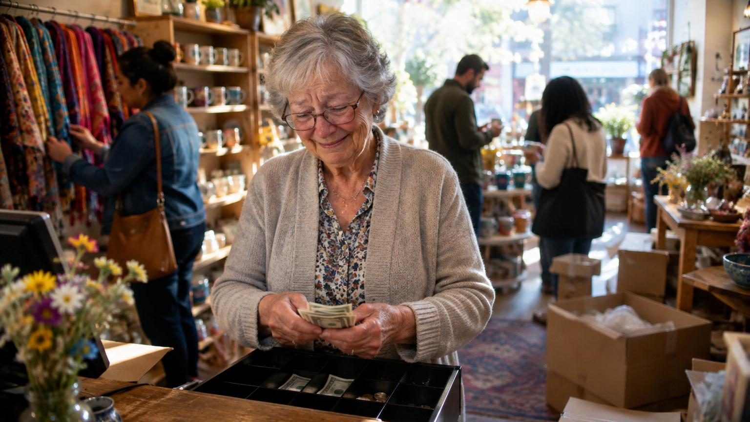 À 71 ans, elle ouvre une petite boutique après avoir passé six ans à la retraite : son premier mois lui réserve une surprise