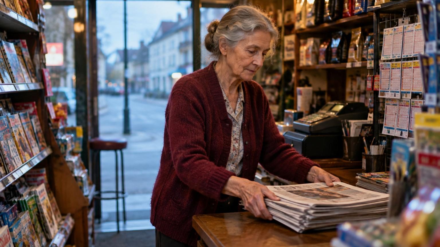 À 72 ans, elle travaille encore chaque matin dans le même commerce : « Tant que mes jambes me portent, je continue »