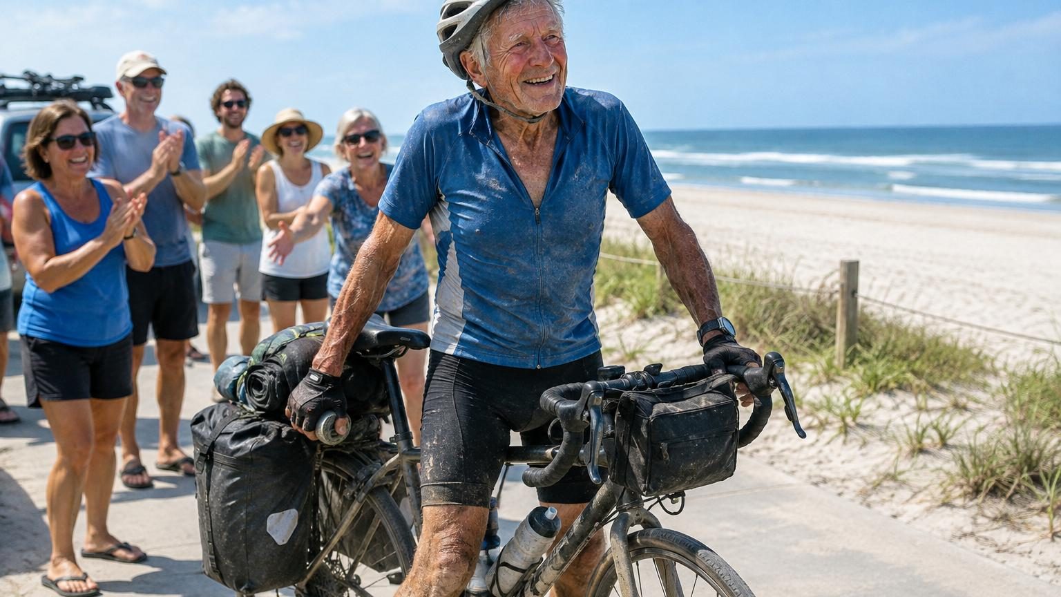À 85 ans, il traverse les États-Unis à vélo : 4 800 kilomètres parcourus en 44 jours et un record à la clé