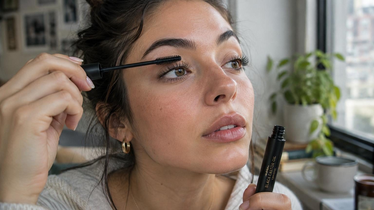 À mi-chemin entre maquillage et soin : ce mascara à l&rsquo;huile de ricin à 19,90 € densifie les cils sans effet paquet