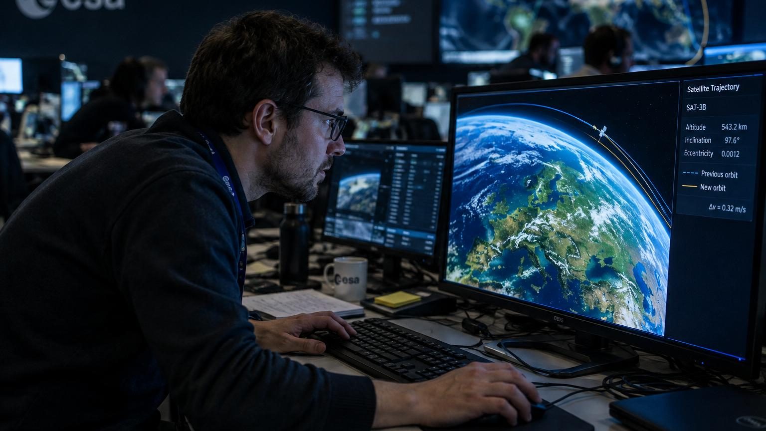 À plusieurs centaines de kilomètres dans l’espace, un changement infime suffit à modifier la trajectoire d’un satellite