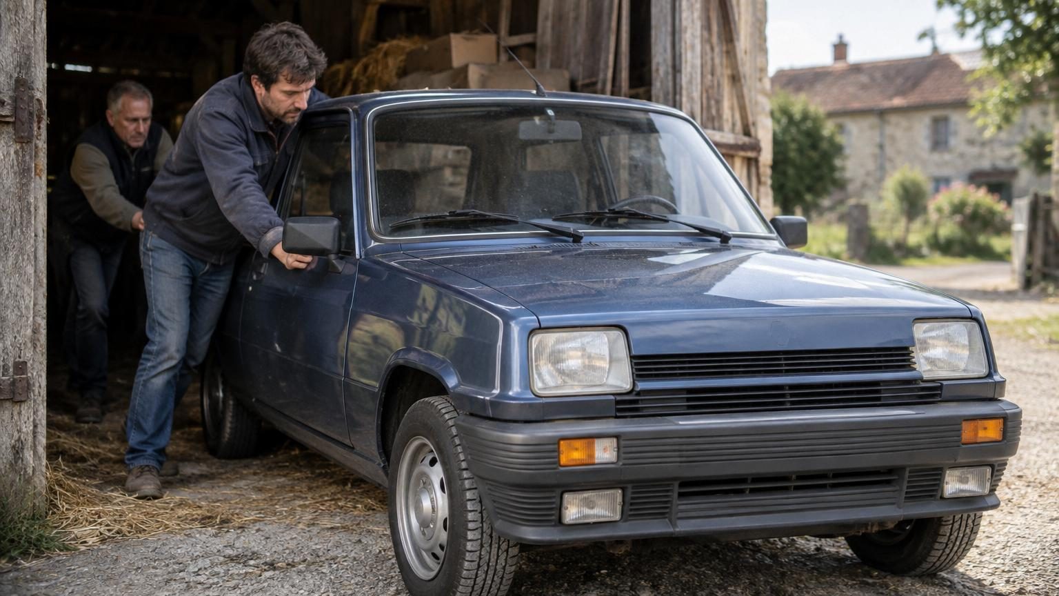 Achetée neuve en 1982 et jamais conduite, cette Renault 5 ressort d'une grange avec 12 km au compteur : elle s'est vendue 47 000 €