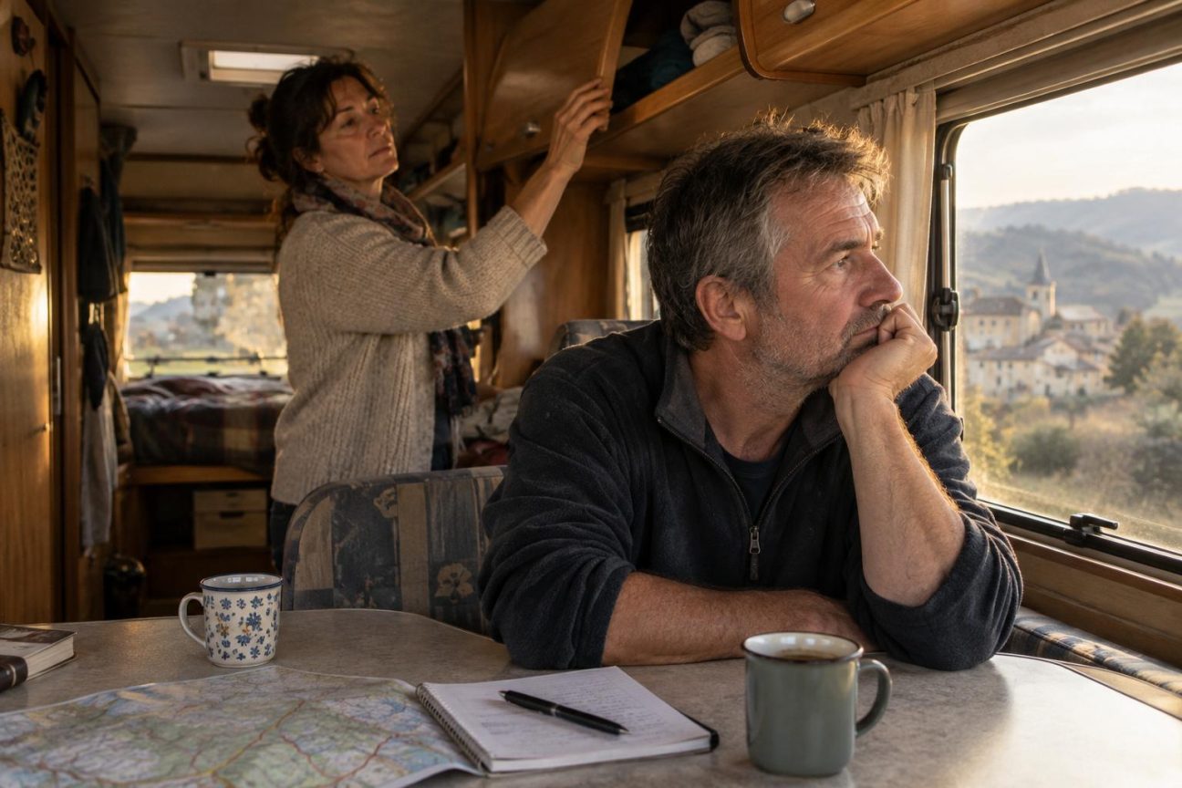 Après des années à changer de camping-car et à multiplier les itinéraires, Christian et Marie prennent une décision radicale : « Nous avons compris que ce n’était pas le nombre de kilomètres qui rendait heureux »