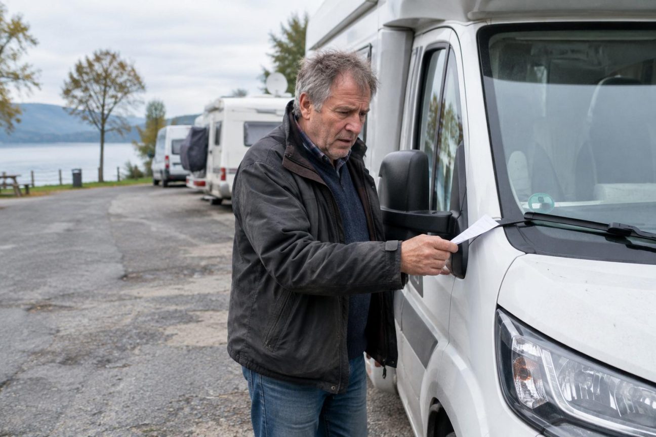 Après plusieurs années sans problème, ce camping-cariste reçoit une amende pour avoir passé la nuit au même endroit : « Je ne savais pas que c’était interdit »
