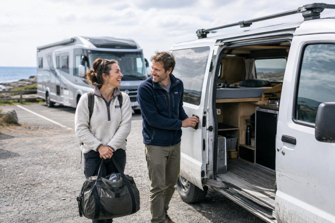 Après sept camping-cars, ils ont finalement acheté quelque chose de beaucoup plus petit : « Nous pensions avoir besoin de plus d’espace, c’était exactement l’inverse »