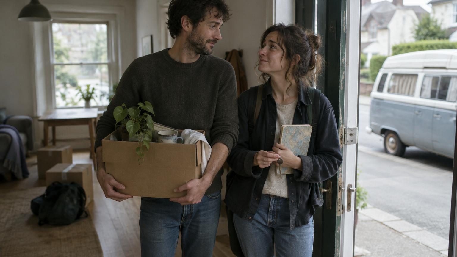 Après six ans de vie nomade, ce couple retrouve une maison fixe : « Nous pensions avoir peur de revenir, mais c’est autre chose qui nous a surpris »
