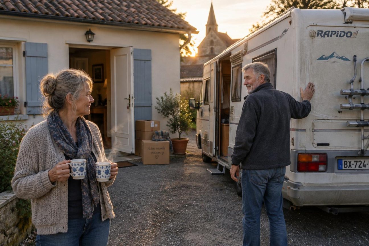 Après six camping-cars et des années de vie nomade, ce couple de retraités choisit finalement de poser ses valises : « Nous avions envie d’avoir un endroit où revenir »